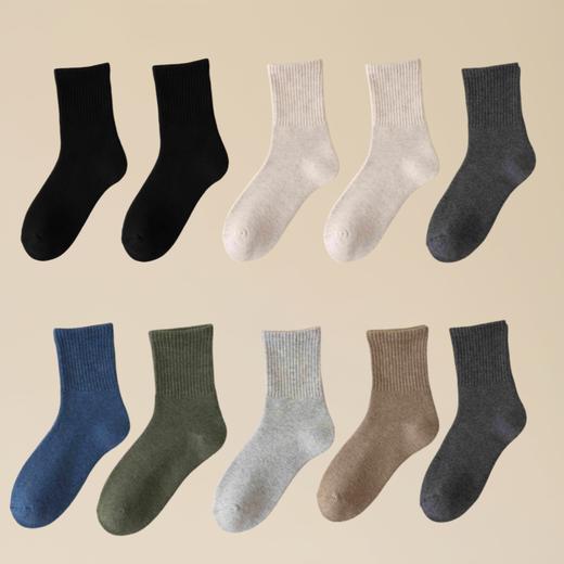 10双超值装  男女同款秋冬季加厚中筒袜   A-3487 商品图0