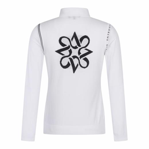 St家新款女士针织防晒袖拼接长袖来了！市场高品质❗️针织弹力袖拼接设计，彰显运动功能与优雅气质。这种翻领针织长袖就是四季穿搭的必备单品！ 商品图1