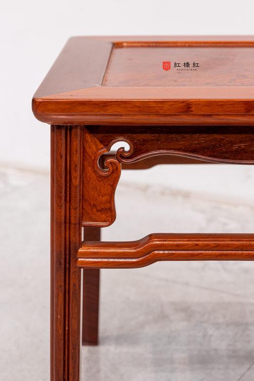 红桥红  家具严选  缅甸花梨(大果紫檀）  【46瓜棱腿方凳】 商品图3