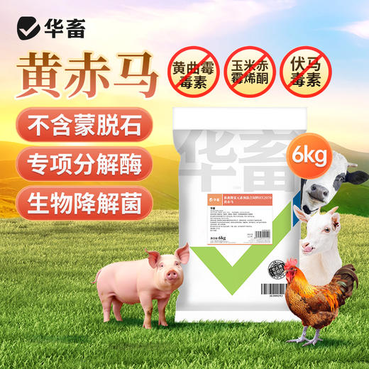 华畜 黄赤马 不含蒙脱石 专项分解酶 生物降解菌 商品图0