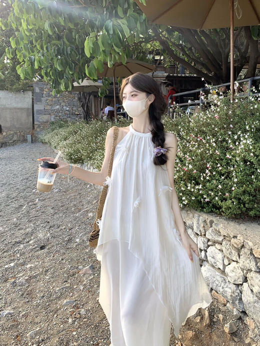 气质甜美挂脖度假沙滩长裙-纪念日百货门店同款169604168 商品图4