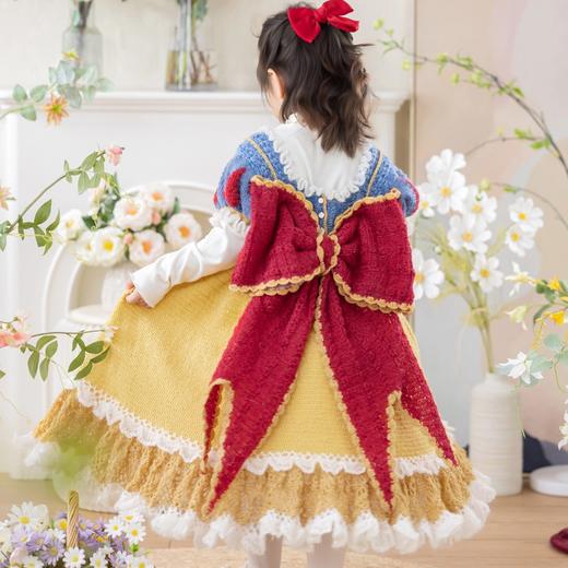 苏苏姐家暮冬白雪裙手工diy编织钩针毛线团自制亲子裙子材料包预 商品图1