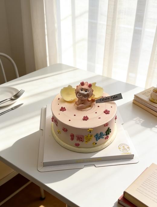 【优品系列】【破壳粉色龙龙】送女孩、周岁蛋糕 商品图2