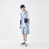 藏青马甲预售4.26发 藏青短裤预售4.21发 蓝汽水2026春季新品男童户外山系青少年防水连帽马甲撞色短裤套装 商品缩略图3