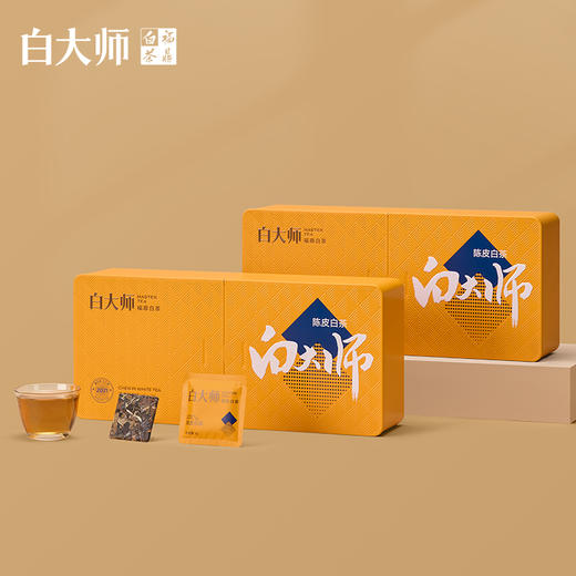 白大师白茶福鼎白茶2021年陈皮白茶寿眉小方片送礼茶叶礼盒210g 商品图1