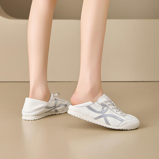 【平底复古百搭简约阿甘鞋SSD1112PEG】真的，这个必须抢！  样品拿到手，上脚舒服到起飞！皮质柔软❗️上脚巨舒服👍品质真心不错！ 商品图1