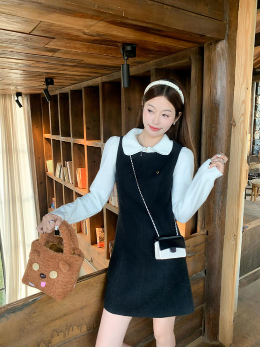 <曾小咸推荐>3.17现货秒杀 ！微信超特价！小香风毛呢背心连衣裙 日常189.99 立减100 秒杀89.99！！娃娃领针织衫秒杀69.99！ 商品图12