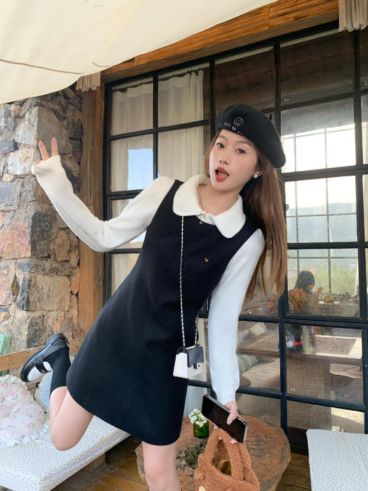 <曾小咸推荐>3.17现货秒杀 ！微信超特价！小香风毛呢背心连衣裙 日常189.99 立减100 秒杀89.99！！娃娃领针织衫秒杀69.99！ 商品图11