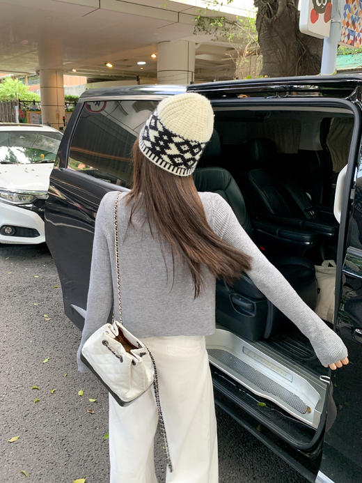 <曾小咸推荐>2.12现货秒杀 ！微信超特价！韩系撞色边针织衫套装 日常199.99 立减100 秒杀99.99！！ 商品图10