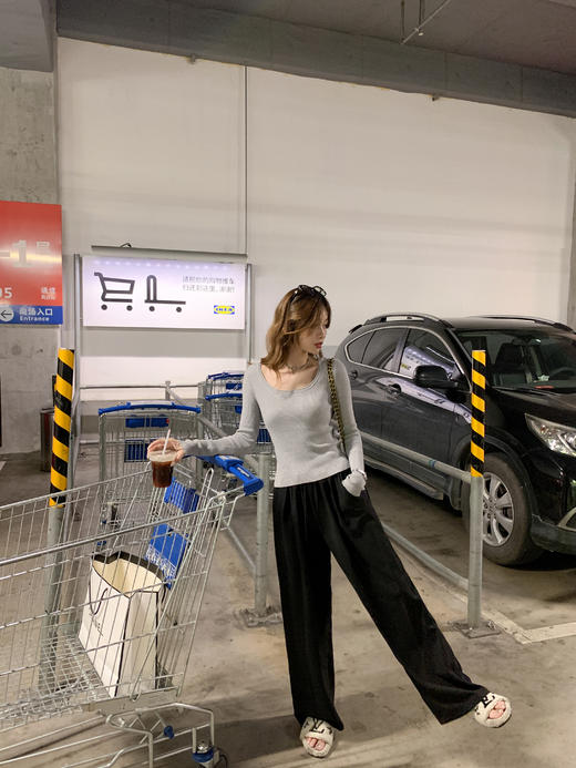 <曾小咸推荐>2.12现货秒杀 ！微信超特价！3色针织圆领打底衫 日常109.99 立减50 秒杀59.99！！ 商品图7