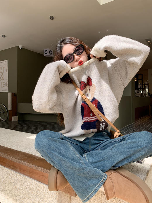 <曾小咸推荐>2.11现货秒杀 ！微信超特价！可爱小熊毛衣 日常159.99 立减60 秒杀99.99！！ 商品图9