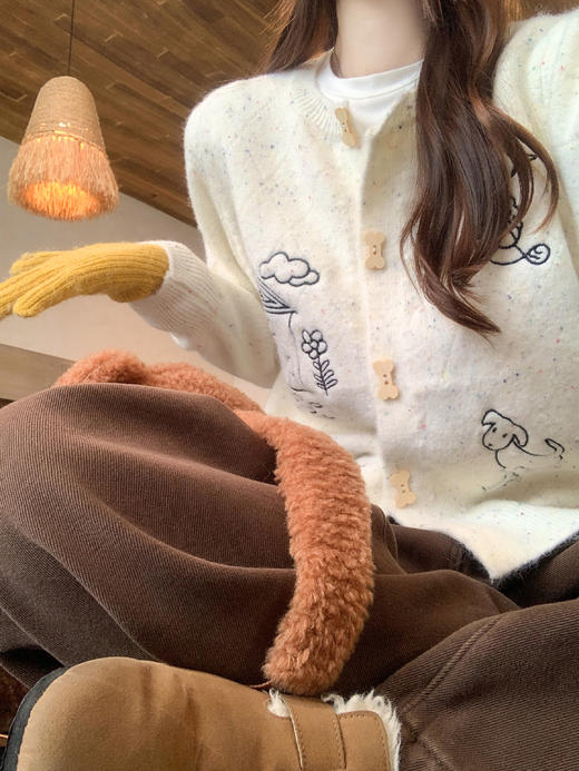 <曾小咸推荐>2.10现货秒杀 ！微信超特价！刺绣毛衣开衫 日常169.99 立减80 秒杀89.99！！ 商品图6