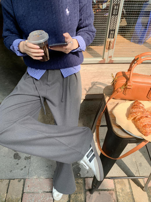 <曾小咸推荐>2.12现货秒杀 ！微信超特价！抽绳直筒西装裤（加厚）日常179.99 立减90 秒杀89.99！！ 商品图9