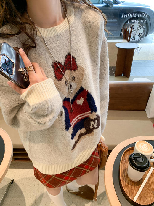 <曾小咸推荐>2.11现货秒杀 ！微信超特价！可爱小熊毛衣 日常159.99 立减60 秒杀99.99！！ 商品图6