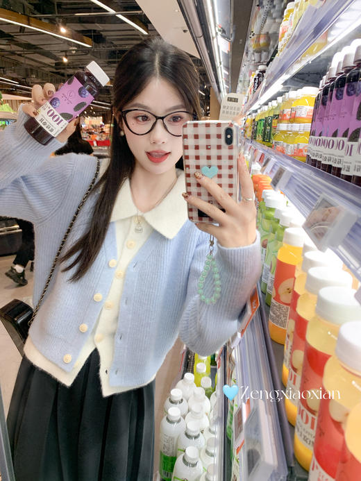 <曾小咸推荐>2.12现货秒杀 ！微信超特价！撞色翻领假两件毛衣 日常199.99 立减110 秒杀89.99！！ 商品图10