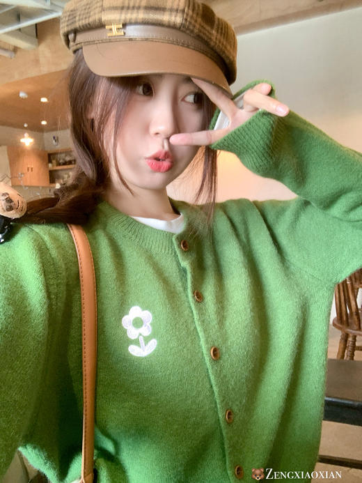 <曾小咸推荐>2.10现货秒杀 ！微信超特价！花朵刺绣毛衣开衫 日常169.99 立减80 秒杀89.99！！ 商品图11