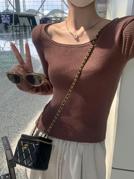 <曾小咸推荐>2.12现货秒杀 ！微信超特价！3色针织圆领打底衫 日常109.99 立减50 秒杀59.99！！ 商品图3