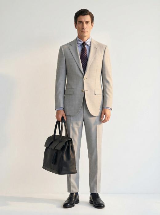 「58款可选」Hardy Minnis Fresco III 强捻抗皱意式全麻衬套装 商品图4