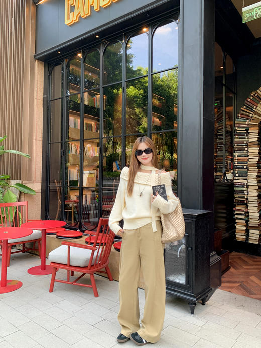 <曾小咸推荐>2.11现货秒杀 ！微信超特价！韩系一字肩毛衣 日常169.99 立减80 秒杀89.99！！ 商品图5