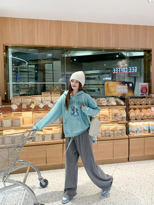 <曾小咸推荐>2.10现货秒杀 ！微信超特价！小狗印花连帽加绒卫衣 日常219.99 立减130 秒杀89.99！！ 商品图14