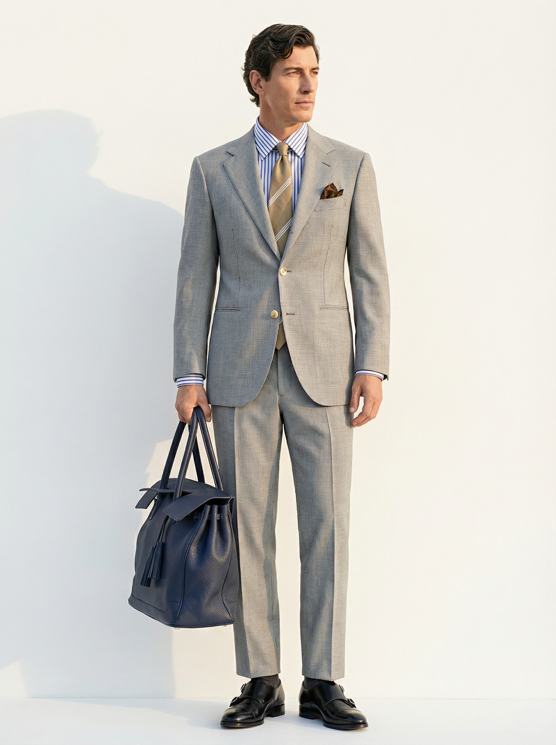 「52款可选」Hardy Minnis QX² Super 150's 澳洲美丽诺羊毛全麻衬套装