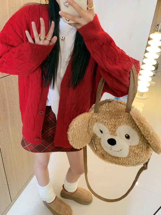 <曾小咸推荐>2.12现货秒杀 ！微信超特价！2色麻花毛衣开衫 日常189.99 立减100 秒杀89.99！！ 商品图6