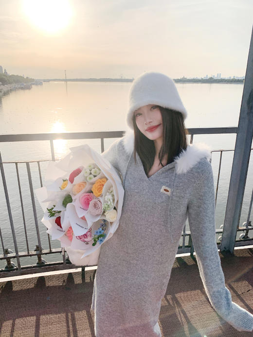 <曾小咸推荐>2.9现货秒杀 ！微信超特价！毛边连帽针织连衣裙 日常219.99 立减120 秒杀99.99！！ 毛呢外套 秒杀179.99！ 商品图11