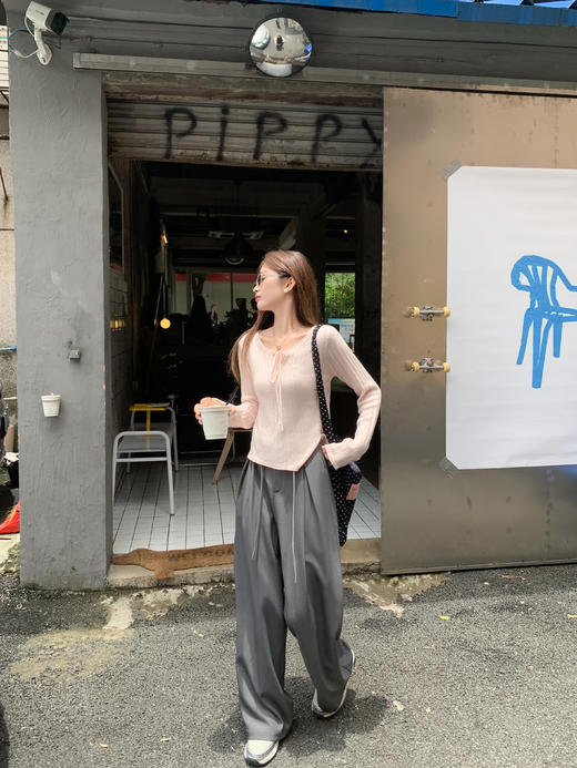 <曾小咸推荐>2.12现货秒杀 ！微信超特价！抽绳直筒西装裤（加厚）日常179.99 立减90 秒杀89.99！！ 商品图6