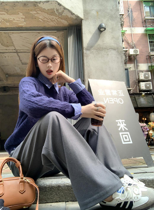 <曾小咸推荐>2.12现货秒杀 ！微信超特价！抽绳直筒西装裤（加厚）日常179.99 立减90 秒杀89.99！！ 商品图11