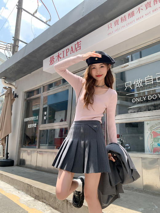 <曾小咸推荐>2.12现货秒杀 ！微信超特价！3色针织圆领打底衫 日常109.99 立减50 秒杀59.99！！ 商品图4