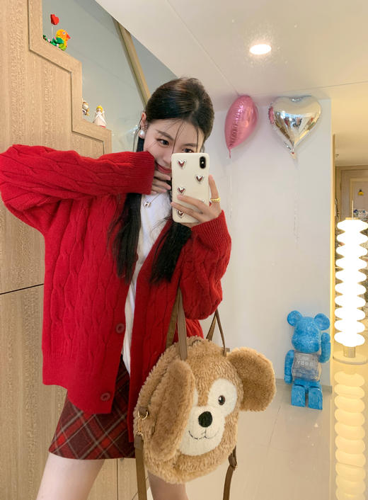 <曾小咸推荐>2.12现货秒杀 ！微信超特价！2色麻花毛衣开衫 日常189.99 立减100 秒杀89.99！！ 商品图5