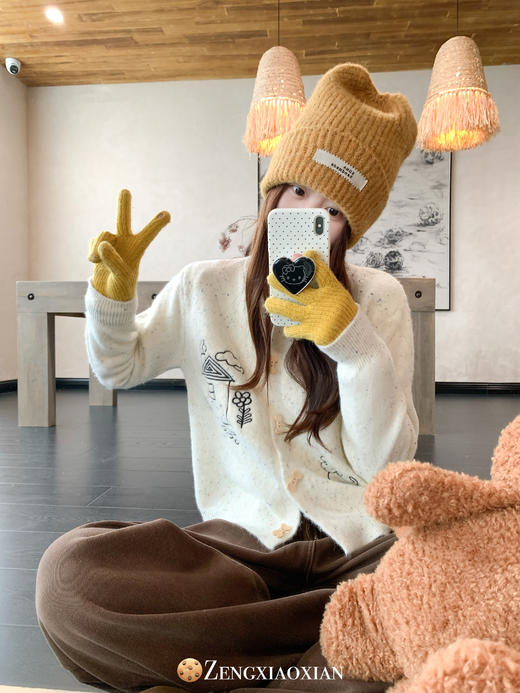 <曾小咸推荐>2.10现货秒杀 ！微信超特价！刺绣毛衣开衫 日常169.99 立减80 秒杀89.99！！ 商品图5