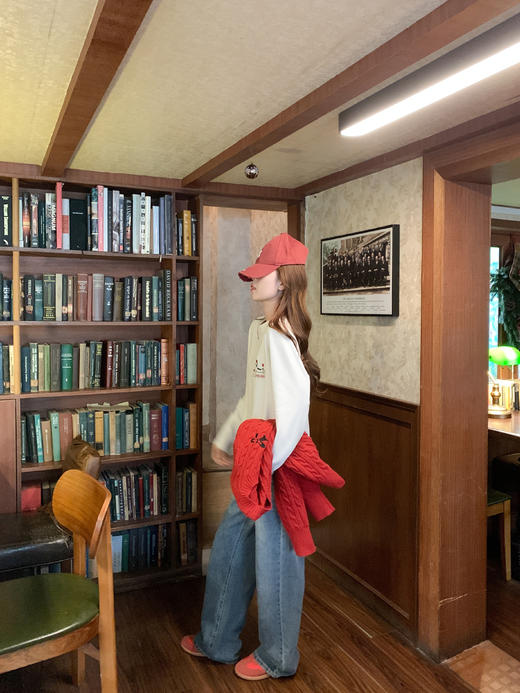 <曾小咸推荐>2.11现货秒杀 ！微信超特价！韩系刺绣加绒长袖t恤 日常139.99 立减70 秒杀69.99！！ 商品图12