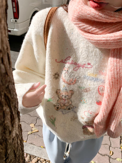 <曾小咸推荐>2.12现货秒杀 ！微信超特价！韩系小熊毛衣 日常189.99 立减70 秒杀119.99！！ 商品图11