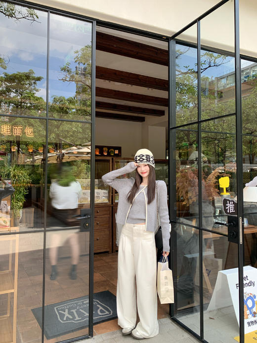 <曾小咸推荐>2.12现货秒杀 ！微信超特价！韩系撞色边针织衫套装 日常199.99 立减100 秒杀99.99！！ 商品图11