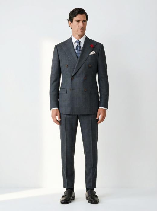 「58款可选」Hardy Minnis Fresco III 强捻抗皱意式全麻衬套装 商品图7