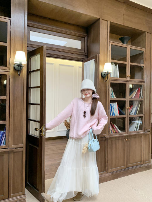 <曾小咸推荐>2.10现货秒杀 ！微信超特价！韩系撞色边毛衣 日常189.99 立减100 秒杀89.99！！ 商品图5