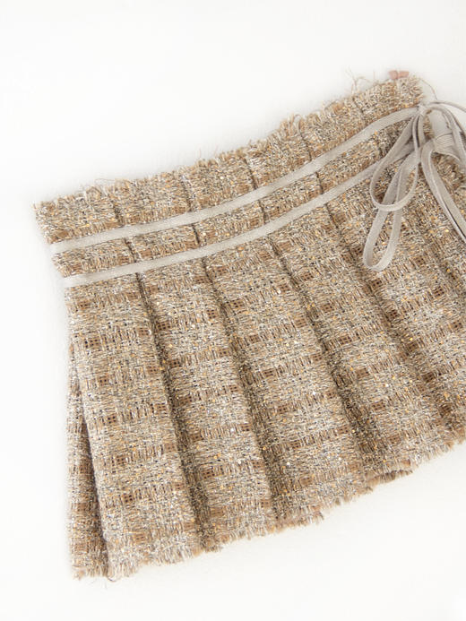 Kaiy Xiao 假面舞会 粗花呢 叠穿裙摆 商品图7