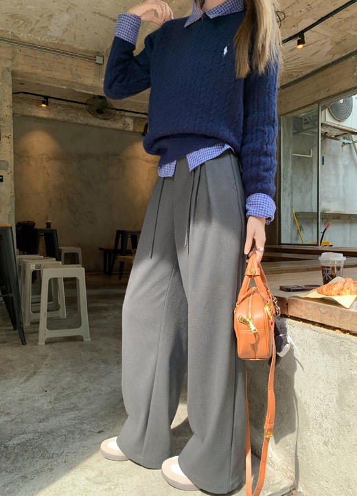 <曾小咸推荐>2.12现货秒杀 ！微信超特价！抽绳直筒西装裤（加厚）日常179.99 立减90 秒杀89.99！！ 商品图10