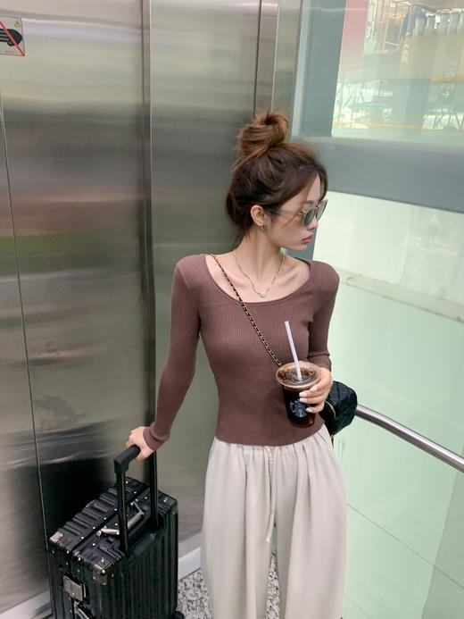 <曾小咸推荐>2.12现货秒杀 ！微信超特价！3色针织圆领打底衫 日常109.99 立减50 秒杀59.99！！ 商品图1