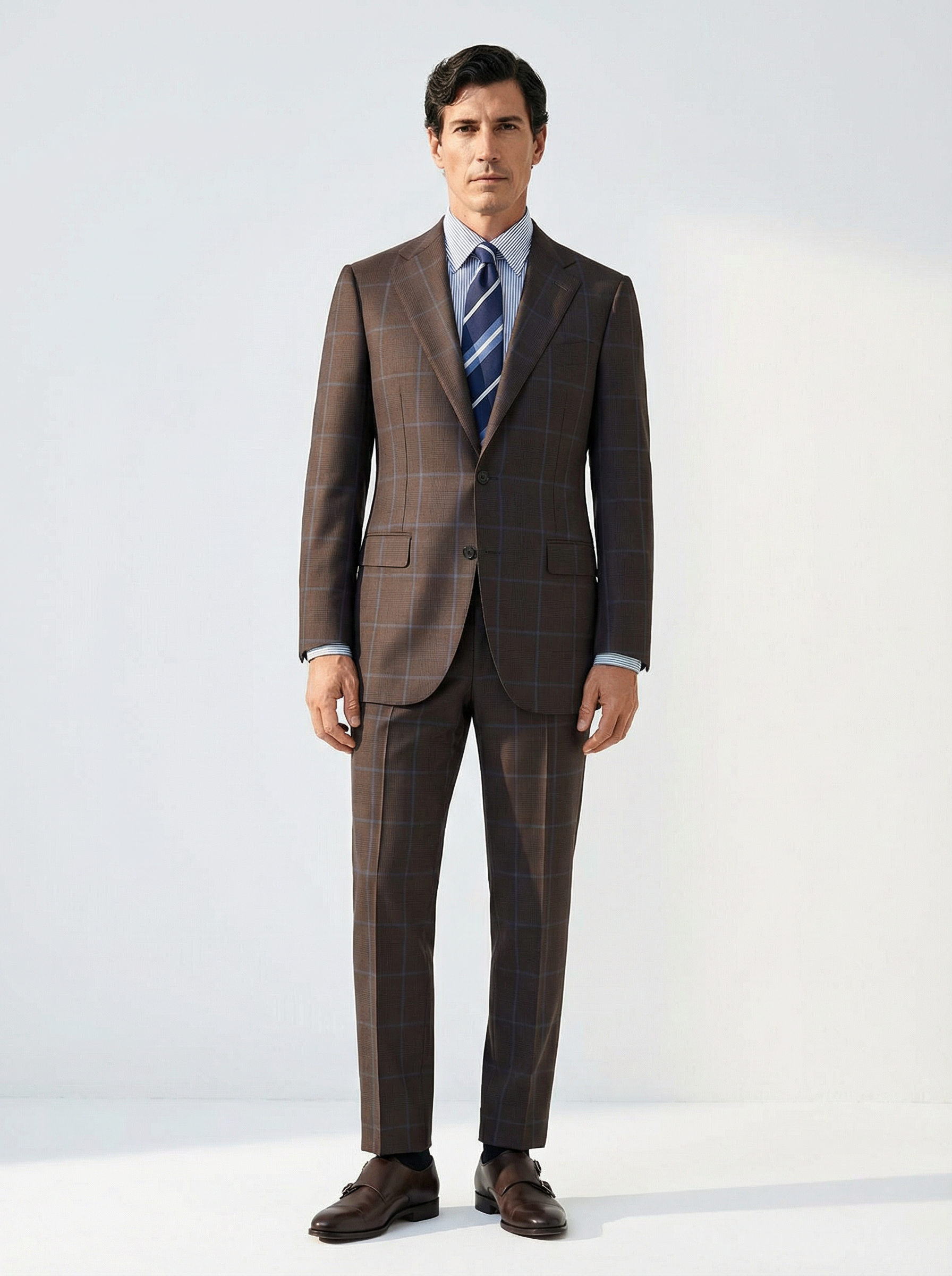 「58款可选」Hardy Minnis Bedlam Super 130's 澳洲美丽诺羊毛全麻衬西装套装