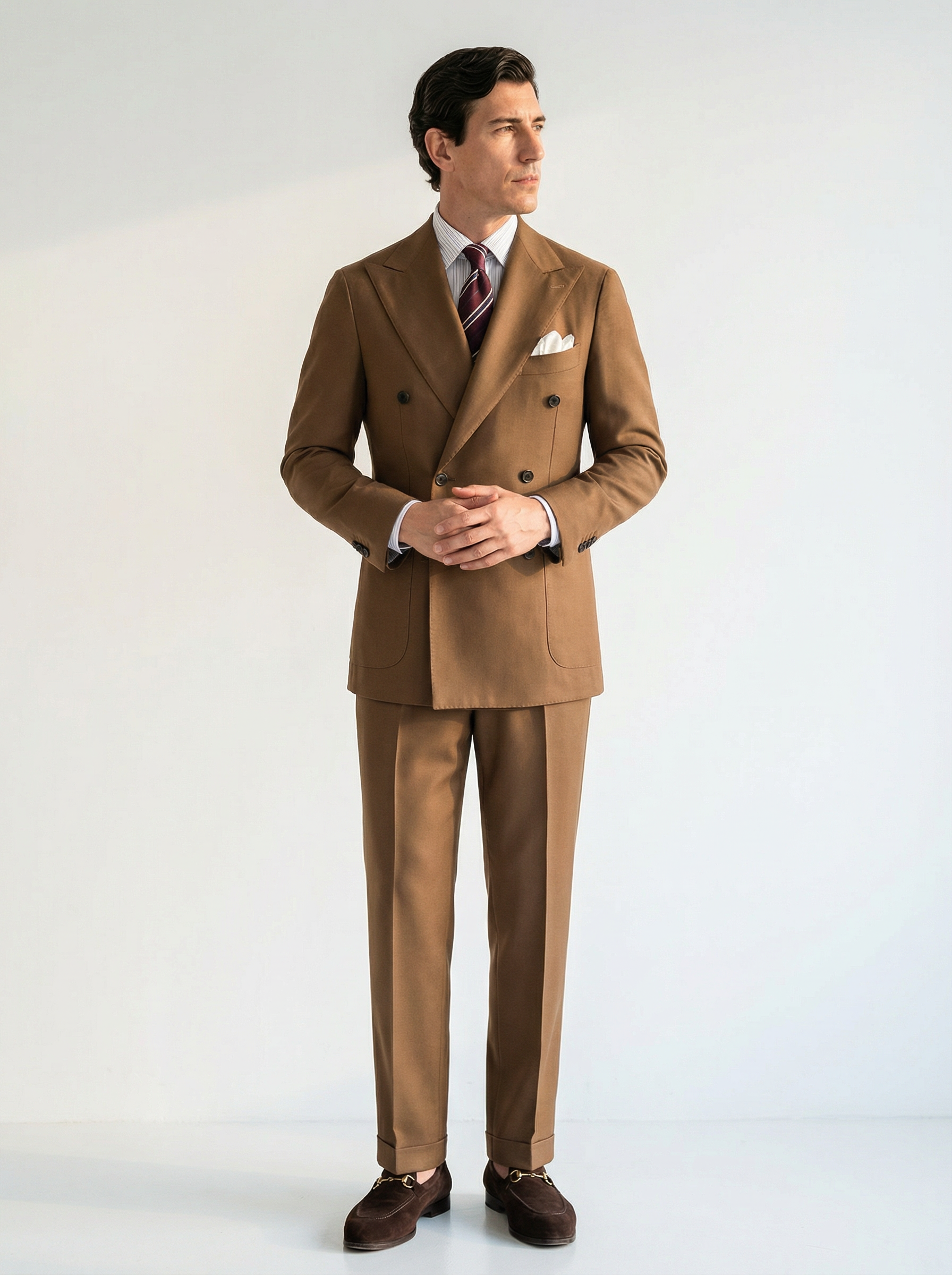 「58款可选」Hardy Minnis Fresco III 强捻抗皱意式全麻衬套装