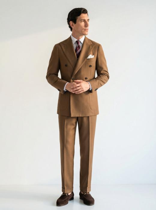 「58款可选」Hardy Minnis Fresco III 强捻抗皱意式全麻衬套装 商品图0