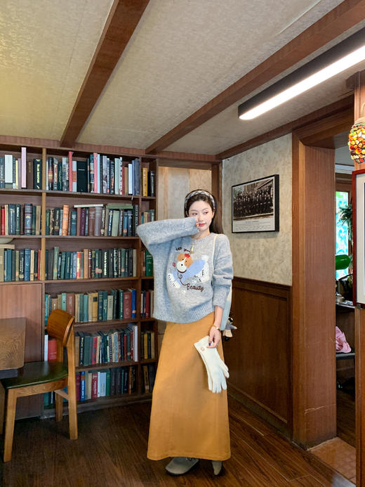 <曾小咸推荐>2.10现货秒杀 ！微信超特价！韩系小狗刺绣毛衣 日常219.99 立减130 秒杀89.99！！ 商品图6