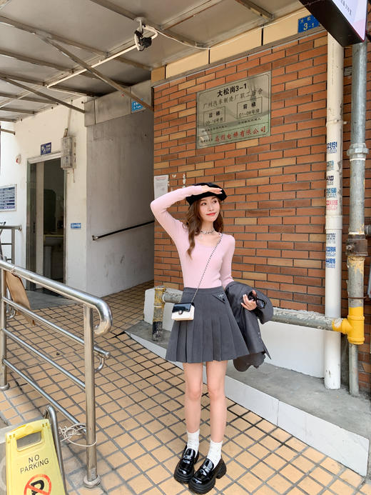 <曾小咸推荐>2.12现货秒杀 ！微信超特价！3色针织圆领打底衫 日常109.99 立减50 秒杀59.99！！ 商品图5