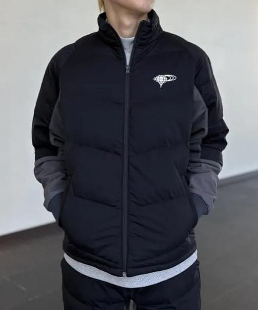 BEAMS GOLF男士橙标 透气防泼水拼接中棉夹克 弹力立领外套 商品图2