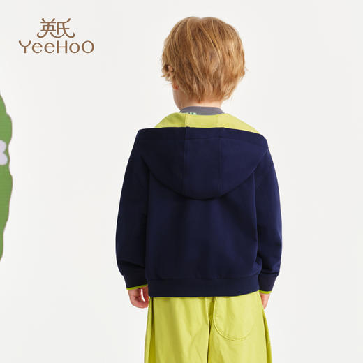 【英氏】【米雷联名】【90-130】男女童春秋连帽拉链外套 商品图7