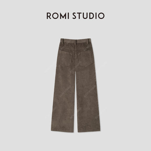 ROMI STUDIO“休闲复古”灯芯绒肌理感挺阔直筒休闲裤 RWCWX65807 商品图1