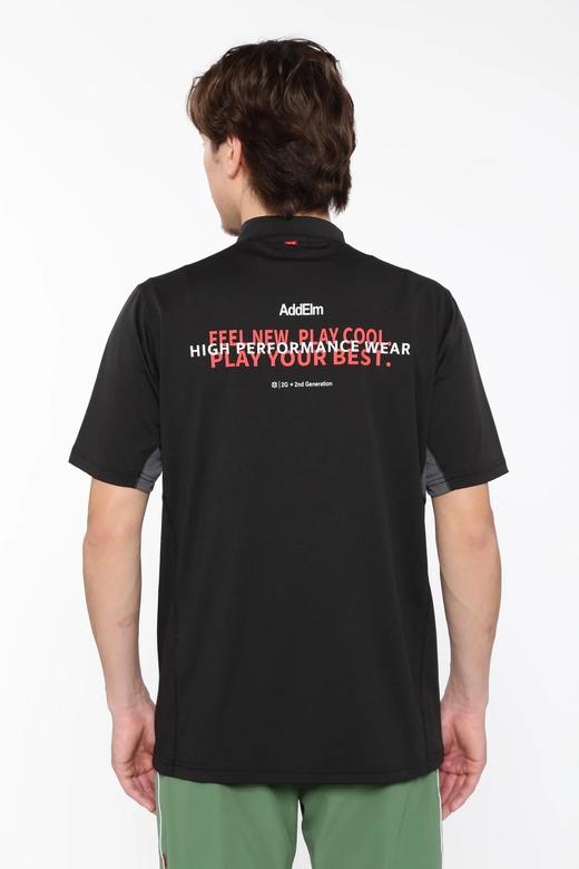 PING 高尔夫男士 夏季新款 字母印花立领透气舒适短袖T恤 商品图8