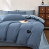 【品牌直发】加倍生活 全棉纯棉纯色双拼四件套-北欧风系列 12色可选 学生宿舍三件套 商品缩略图5